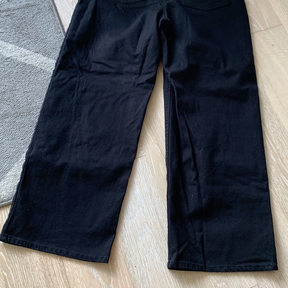 Wilfred Ashika Utility Wide-Leg Pant Cotton 26" Black Sz8 - Picture 8 of 12